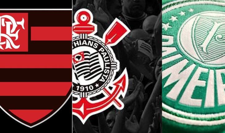 Flamengo, Corinthians e Palmeiras